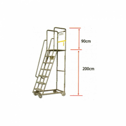 Carro Escada 2 m 125 x 80 x 200 cm