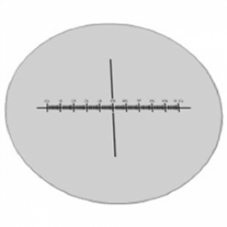 Acessórios - Retículo em Cruz 10mm/100 divisões 20mm