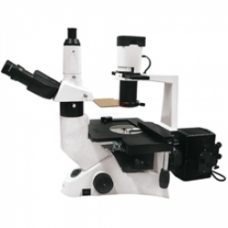 Biológico Imonufluorescência - Trinocular Invertido. Aum. 40x até 400x, Obj. Plana Infinita, Ilum. 30W Halogênio, Contraste de Fase e Fluorescência 100W