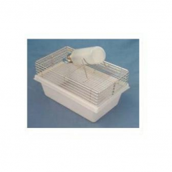 Caixa de Polipropileno com Tampa Alta Cromada sem comedouro 31 x 19 x 8 cm Mousepack completa