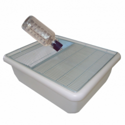 Caixa de Polipropileno 49 x 34 x 16 cm Tampa Cromada completa